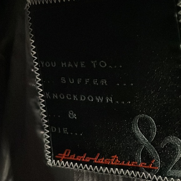 Mens long wool/cashmere blend coat blazer - Picture 3 of 9